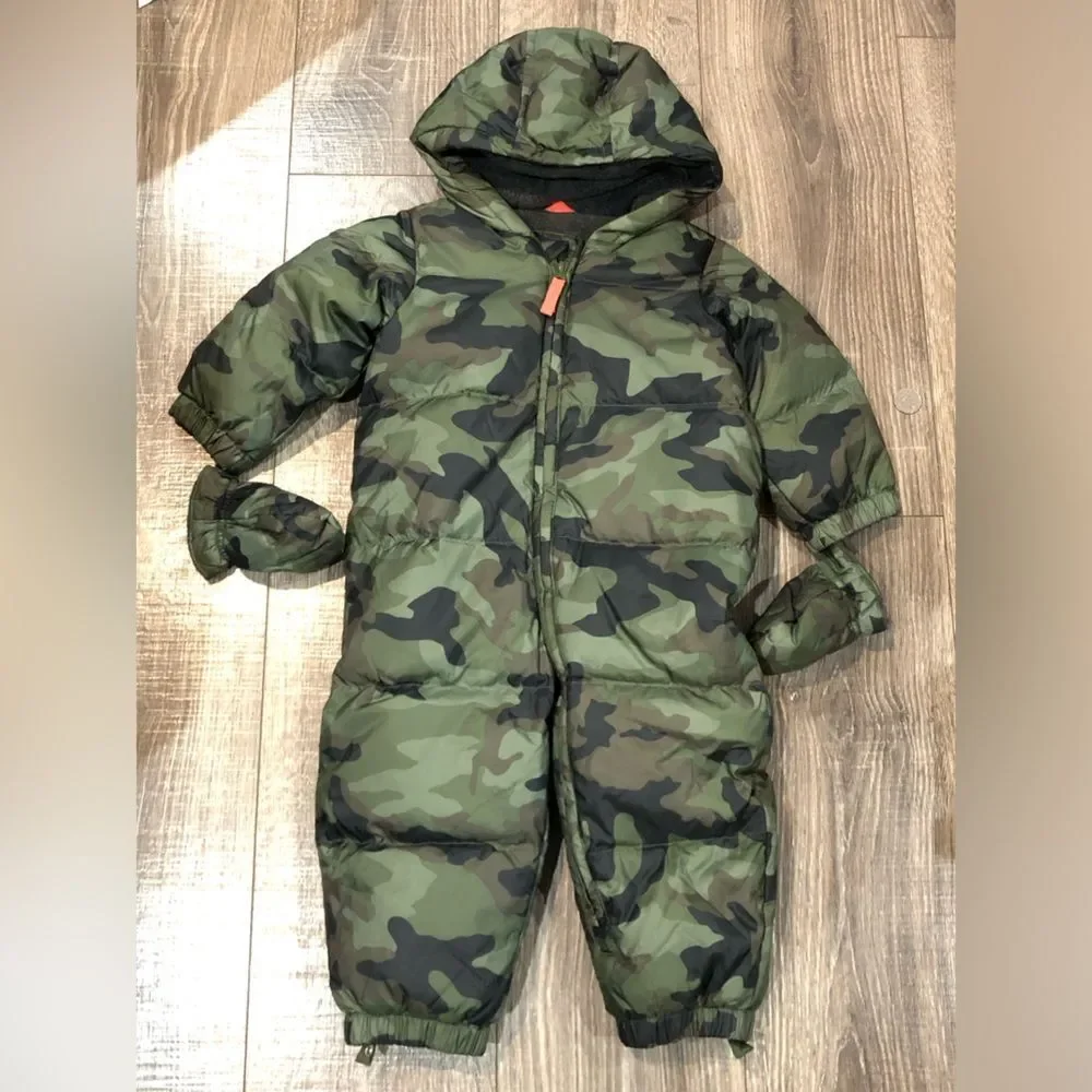 GAP Camouflage Baby Snowsuit Size 18-24 months
